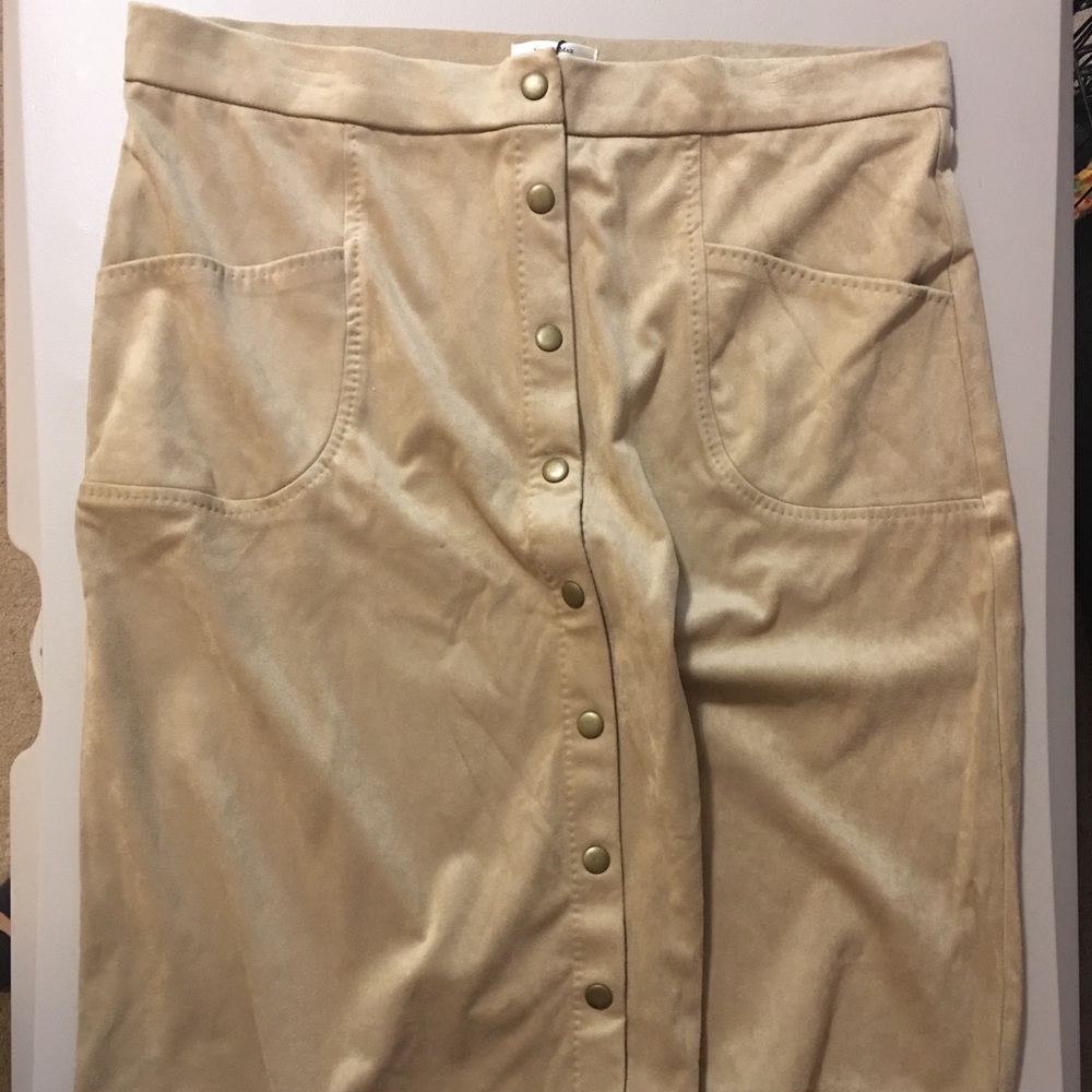 Faux Suede Skirt